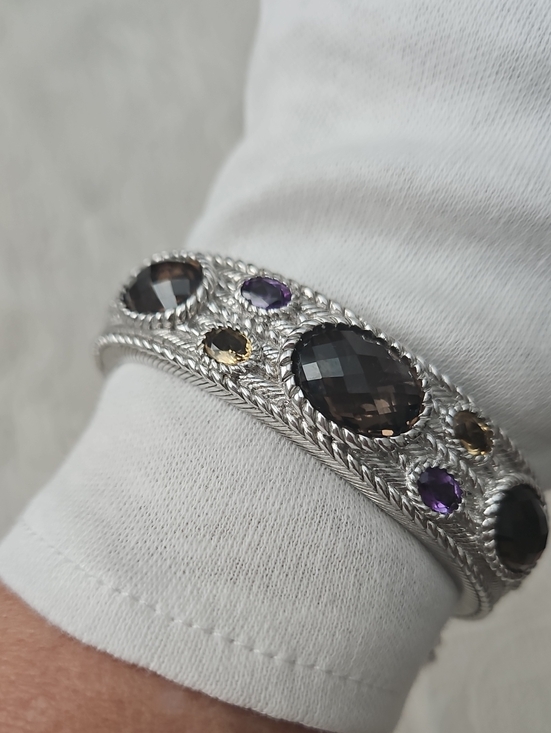 Judith Ripka Jewelry - Judith Ripka Cushion Cut Multi-gem Bracelet S